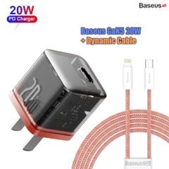 Bộ Sạc Nhanh 20W Baseus GaN5 Fast Charger 1C cho iPhone/Samsung (PD/QC Multi Quick Charge Support, Smart Protect)