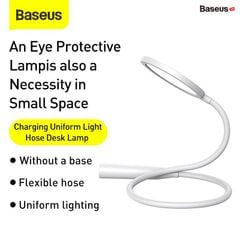 Đèn đọc sách bảo vệ mắt Baseus Comfort Reading Lamp (1800mAh, Touch Control, Brightness Adjustment, Ra90/4000K Natural Light, Hose Desk Lamp)