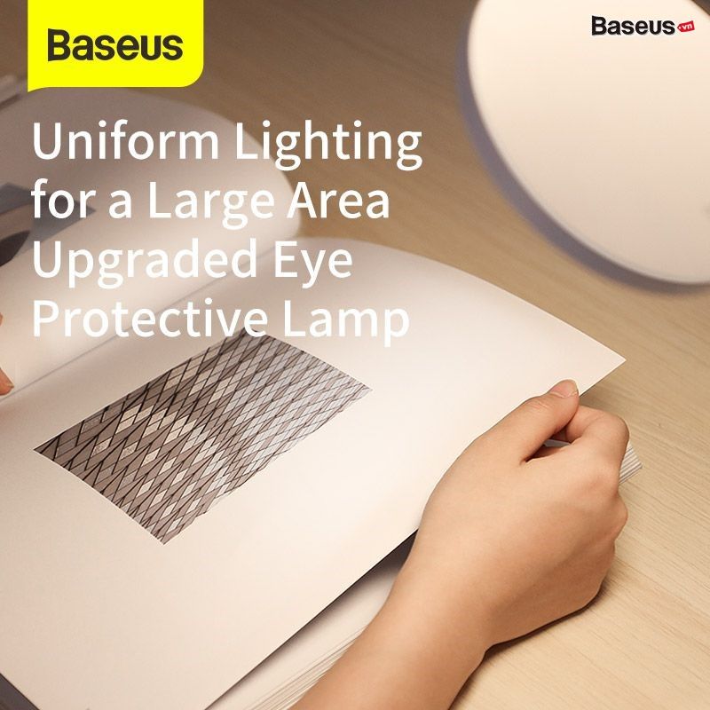 Đèn đọc sách bảo vệ mắt Baseus Comfort Reading Lamp (1800mAh, Touch Control, Brightness Adjustment, Ra90/4000K Natural Light, Hose Desk Lamp)