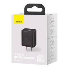 Củ sạc nhanh Baseus Super Si Quick Charger 30W dùng cho iPhone/Samsung/OPPO (30W, Type C, PD/QC3.0 Quick charger)