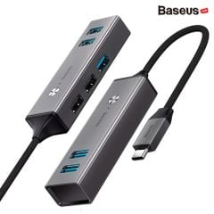 Bộ HUB chuyển đổi Type C sang USB 3.0 Baseus Cube HUB (Type C 3.0 to 3 USB3.0 + 2 USB2.0 OTG HUB)