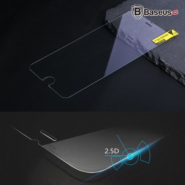 Kính cường lực siêu mỏng Baseus LV263 dùng cho iPhone 6/ 7/ 8/ Plus (0.15mm, Ultra Thin Tempered Glass Screen Protector)