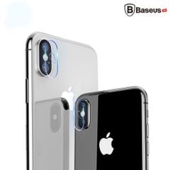 Kính cường lực 5 lớp chống trầy Camera Baseus Sapphire LV223 cho iPhone X (0.2 mm, 5D, Scratch Proof Camera Lens Protector)