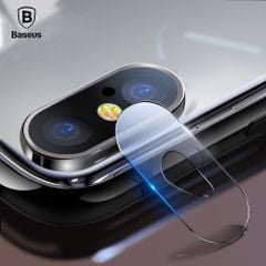 Kính cường lực 5 lớp chống trầy Camera Baseus Sapphire LV223 cho iPhone X (0.15 mm, 5D, Scratch Proof Camera Lens Protector)
