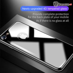 Kính cường lực 4D chống trầy mặt lưng Baseus Arc LV178 cho iPhone 6/7/8/ Plus (0.3mm, 9H, 4D, Arc Tempered Glass Back Film)