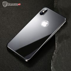 Kính cường lực chống trầy mặt lưng Baseus LV178 cho iPhone X (0.3mm, Ultra Thin, Back Protector)