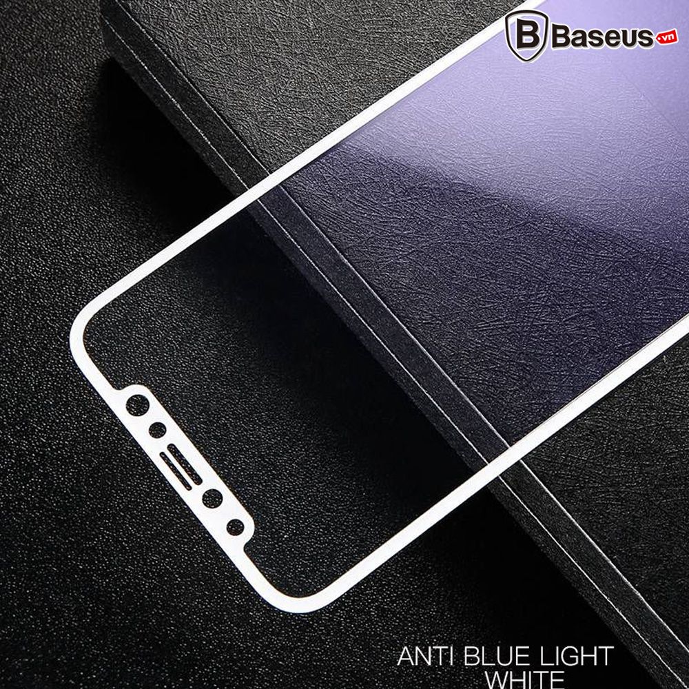 Kính cường lực 3D siêu mỏng Baseus LV159 cho iPhone X (0.23mm, Ultra Thin, 3D Tempered Glass /  PET Soft Edge Screen Protector)