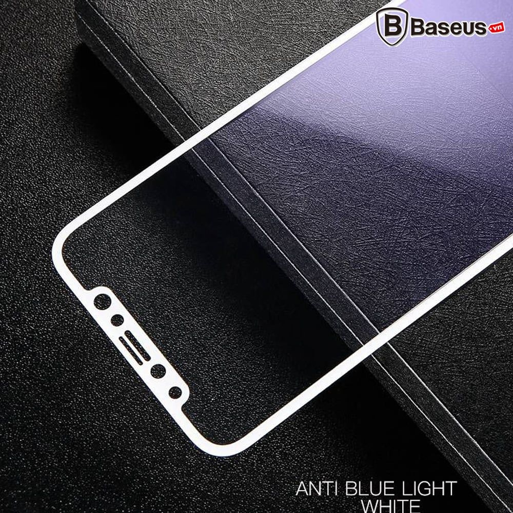Kính cường lực 3D siêu mỏng Baseus LV159 – 0.23mm, viền dẻo PET, bảo vệ toàn màn hình cho iPhone X, mỏng bền đẹp