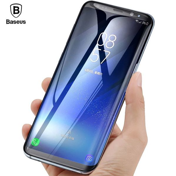 Kính cường lực 3D Baseus LV241 cho Samsung S8/S8 Plus(0.3mm, kính chống trầy, All-Screen Arc -Surface)