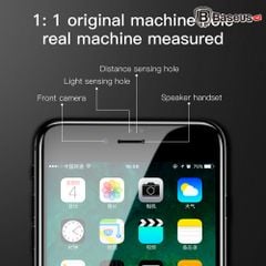 Kính cường lực 5D Baseus LV162 cho iPhone 6/ 7/ 8/ Plus (0.3mm, Chống ánh sáng xanh, 5 lớp siêu bền, kính chống trầy, All-Screen Arc-Surface)