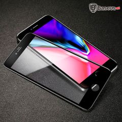 Kính cường lực 5D Baseus LV162 cho iPhone 6/ 7/ 8/ Plus (0.3mm, Chống ánh sáng xanh, 5 lớp siêu bền, kính chống trầy, All-Screen Arc-Surface)