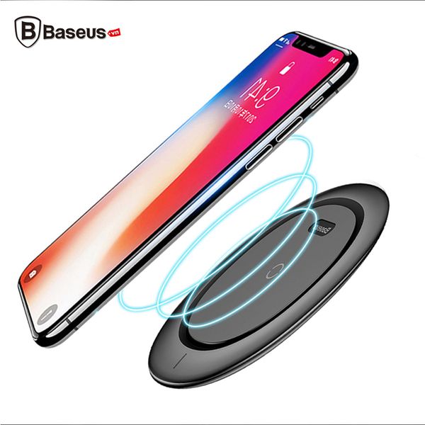 Đế sạc không dây chuẩn Qi Baseus UFO LV156 cho Apple iPhone 8/ iPhone X / Samsung S8/ S9/ Note 8