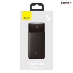 Pin sạc dự phòng Baseus Bipow Digital Display Power Bank (15W/20W, USB*2+Type C, LED Display, 2 Way Fast charge, 2023 New upgrade Edition)