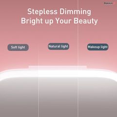Gương trang điểm thông minh viền tích hợp đèn LED cảm ứng Baseus Delicate Queen Car Touch-up Mirror (Pin sạc 500mAh , Dùng ở nhà hoặc trên xe hơi)
