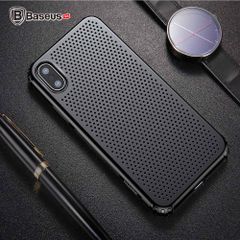 Ốp lưng chống nhiệt Baseus Small Hole Dots Case LV183 cho iPhone X (  Small Hole Case - Luxury Smooth High Quality Hard Plastic)