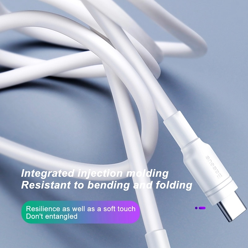 Cáp sạc nhanh Baseus Double Ring Type C cho Huawei/ Samsung S8/9, Note 8/9, Xiaomi (5A Huawei Super Quick charge / Quick Charge 3.0)