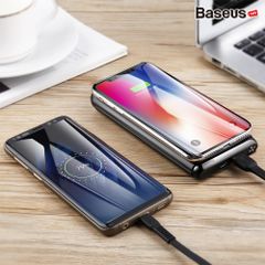 Pin sạc dự phòng không dây Baseus Dual Coil Wireless LV315 10,000mAh cho iPhoneX/ XS Max/ Samsung S9/ N9/ Xiaomi/ Huawei (LCD, Type C/PD + QC3.0 input/output 15W, Wireless charge  Power bank)