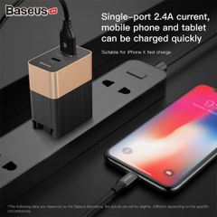 Bộ sạc nhanh đa năng Baseus Duke Universal Type C PD cho Smartphone/ Tablet/ Macbook (3.4A, 17W, 2 Ports , USB + Type C PD Travel Charger)