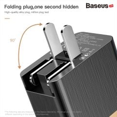 Bộ sạc nhanh đa năng Baseus Duke Universal Type C PD cho Smartphone/ Tablet/ Macbook (3.4A, 17W, 2 Ports , USB + Type C PD Travel Charger)