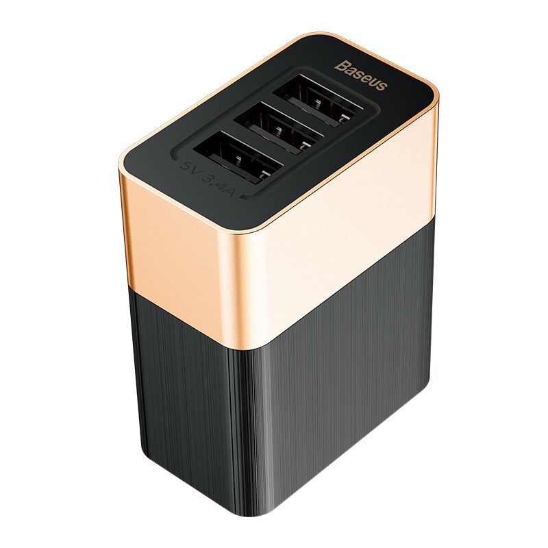 Bộ sạc đa năng Baseus Duke 3USB Smart Fast Charger ( 3.4A, 3 in 1 , Aluminum alloy + PC )