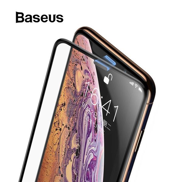 Kính cường 3D chống bụi, chống trầy, siêu bền Baseus Cellular Dust Prevention LV470 cho iPhone X/ XS/ XR/ XS Max (0,3mm, Curved-screen Full Coverage tempered glass )