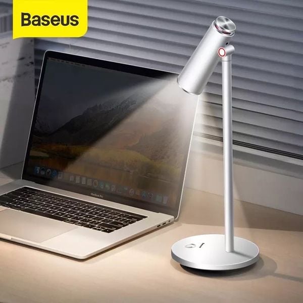 Đèn đọc sách để bàn chống mõi mắt, chống cận Baseus i-work Series Charging Office Reading Desk Lamp (1800mAh, 40+ hours, 3 mode Color, Spotlight)