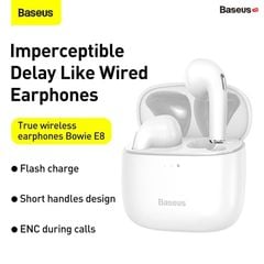 Tai nghe Bluetooth Baseus Bowie Series E8 TWS True Wireless Earbuds (Bluetooth 5.0, GPS - APP Control, Super Fast charge, Nearly No-delay & HD Stereo Gaming Earbuds)