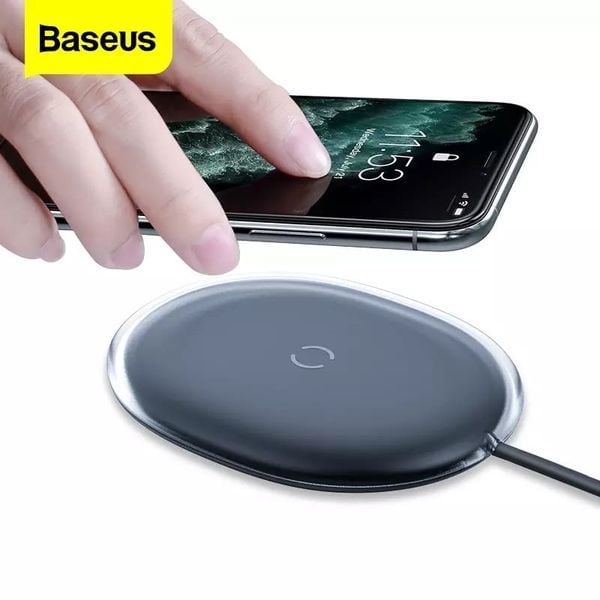 Đế sạc nhanh không dây 15W Baseus Jelly Wireless Charger cho iPhone/Samsung/Xiaomi/Airpod Pro (15W, Wireless Quick Charger)