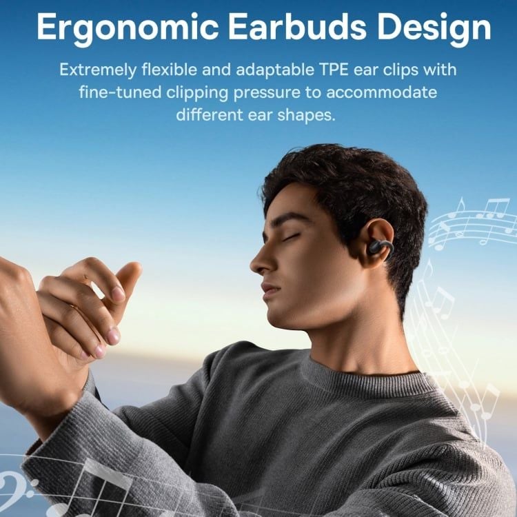 Tai Nghe Bluetooth Baseus AirGo 1 Ring Open-Ear (Bluetooth 5.3, TWS, 25H)