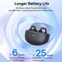 Tai Nghe Bluetooth Baseus AirGo 1 Ring Open-Ear (Bluetooth 5.3, TWS, 25H)