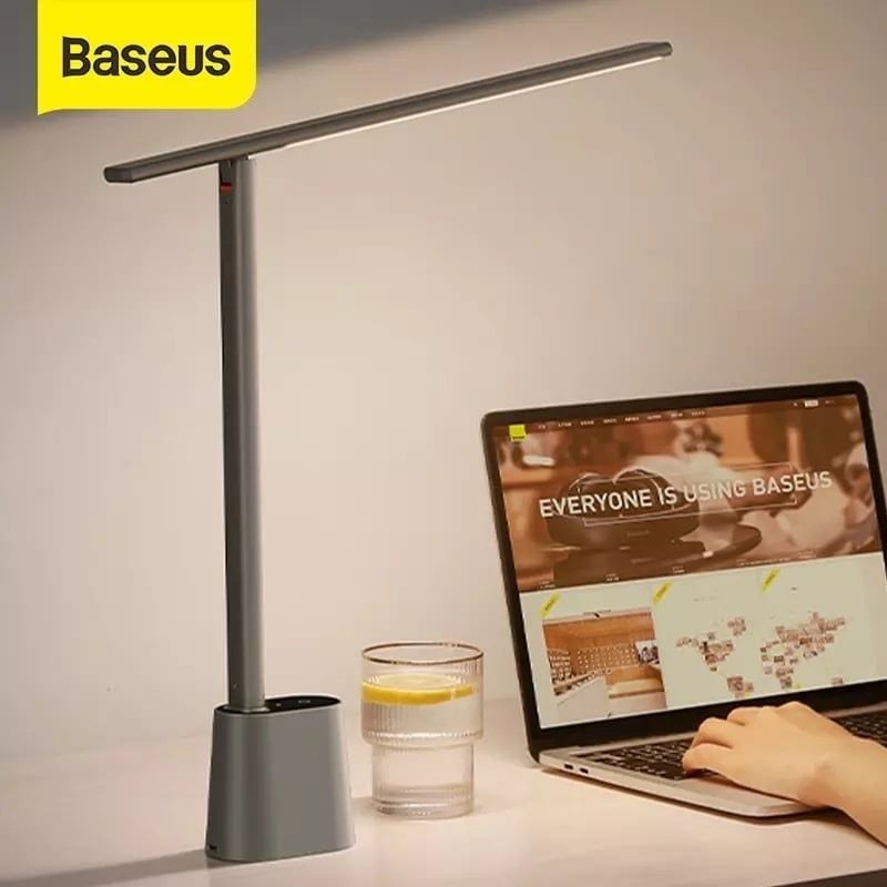 Đèn bàn thông minh Baseus Smart Eye – Gập gọn, pin sạc, cảm biến ánh sáng, ánh sáng tự nhiên 3000K–6000K