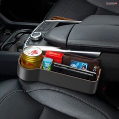 Ngăn chứa đồ tiện dụng dùng trên xe hơi Baseus Elegant Car Storage Box (Leather + Flannelette, Storage Organizer)