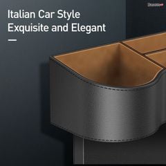 Ngăn chứa đồ tiện dụng dùng trên xe hơi Baseus Elegant Car Storage Box (Leather + Flannelette, Storage Organizer)