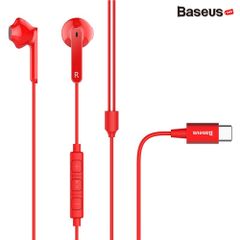 Tai nghe USB Type C Baseus Encok C16cho Smartphone & iPad Pro 2018 ( Stereo Hifi Wired Control In-ear Earphone)