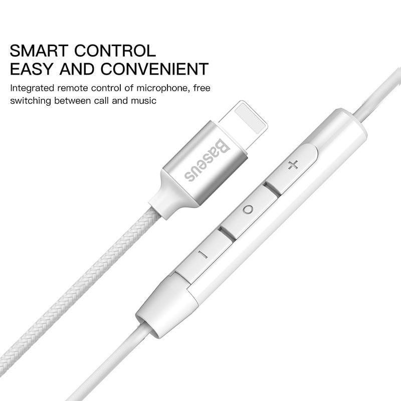 Tai nghe Lightning Baseus Digital Earphone Encok P06 cho iPhone/iPad (Wired Stereo Lightning Jack earphones With Mic)