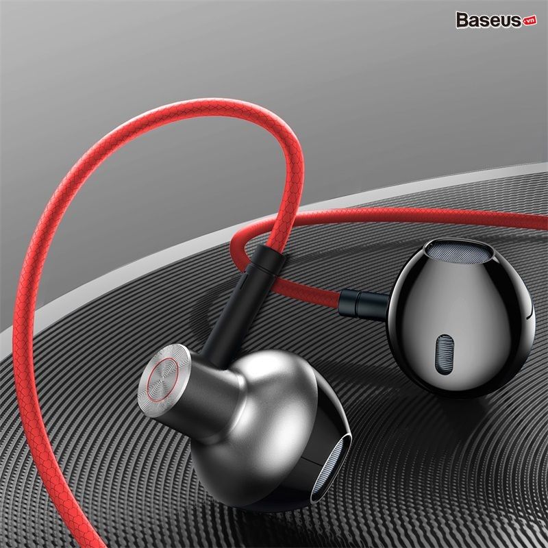 Tai nghe AUX 3.5mm Baseus Encok H19 Wired Earphone (6D surround, Deep Bass, with ECM Microphone for HD Calling)