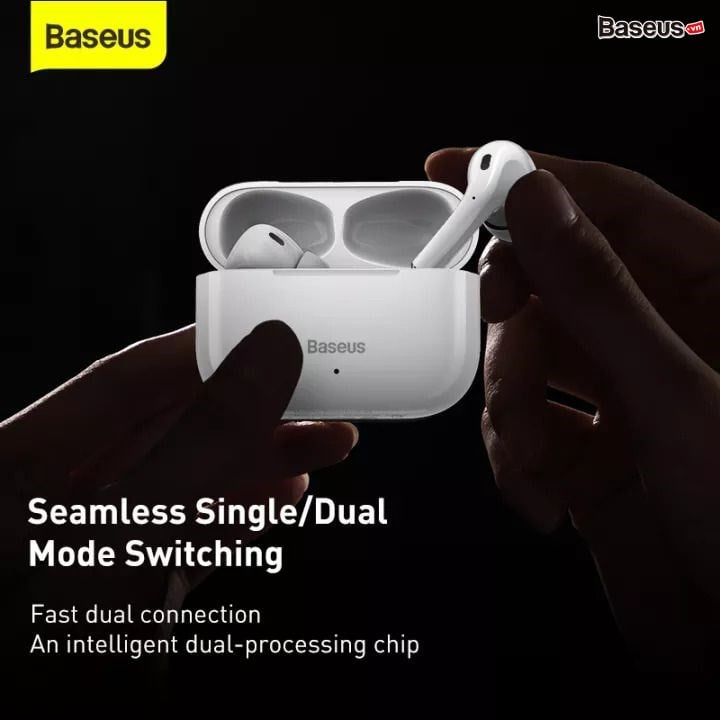 Tai nghe Bluetooth Baseus Encok W3 TWS (Bluetooth 5.0, 4h continuously