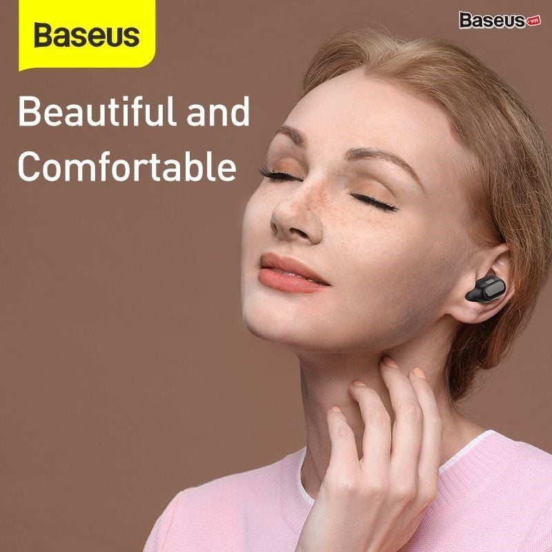 Tai nghe không dây TWS Baseus Encok True Wireless Earphones WM01 Plus (Bluetooth 5.0, Stereo Earbuds, Touch Control, Noise Cancelling)