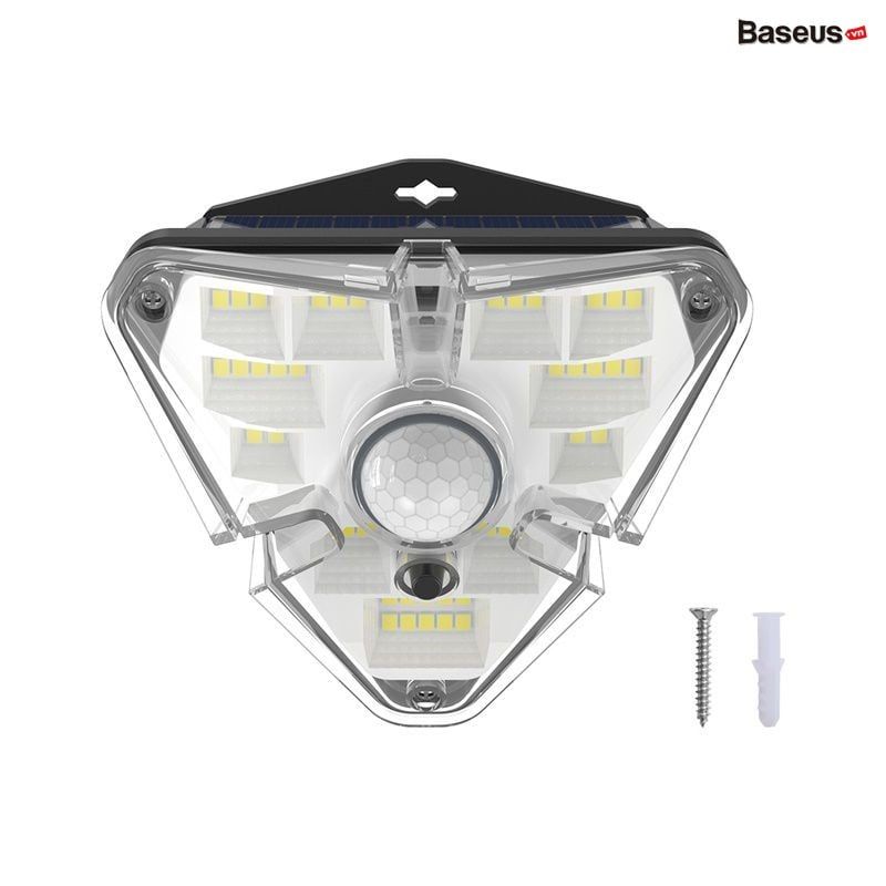 Đèn năng lượng mặt trời - cảm ứng chuyển động Baseus Solar Energy Collection Series (IPX5 Waterproof, Triangle Shape, Human Body Induction Wall Lamp)