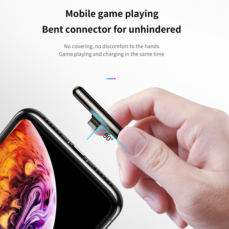 Cáp sạc và truyền dữ liệu siêu bền Baseus Iridescent Lamp Mobile Game cho iPhone/ iPad (2.4A, Fast Charging Lightning Game Cable)