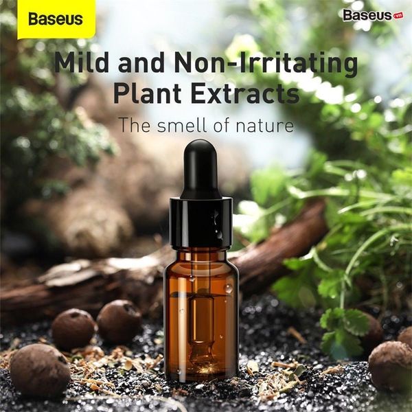 Tinh dầu tự nhiên, nguyên chất Baseus Essential Oil dùng cho máy phun sương tạo ẩm/ khử mùi (10ml/pcs , Cologne*1, Smanthus*1, Ocean*1)