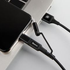 Cáp sạc và truyền dữ liệu tốc độ cao Baseus Excellent tích hợp 3 đầu ( USB Type A to USB Type C/ Micro USB/ Lightning Fast Charging Cable)