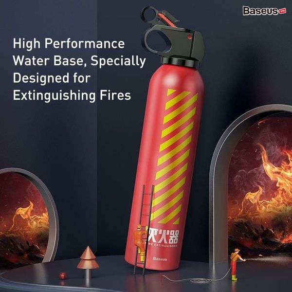 Bình chữa cháy Baseus Fire-fighting Hero Car Fire Extinguisher (1.5m - 2m distance, one-touch spray, not poisionous and harmful)