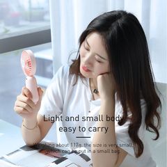 Quạt mini cầm tay pin sạc Baseus Bionic Firefly Mini Fan LV491 (Pin sạc, 3 mức tốc độ, đèn LED đom đóm - Portable Rechargeable Mini USB Hand Fan)