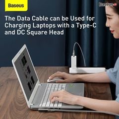 Cáp sạc nhanh Baseus Flash Series 2 in 1 C to C + DC 100W ( Fast Charging Data Cable with Round Head for Laptop Charging)