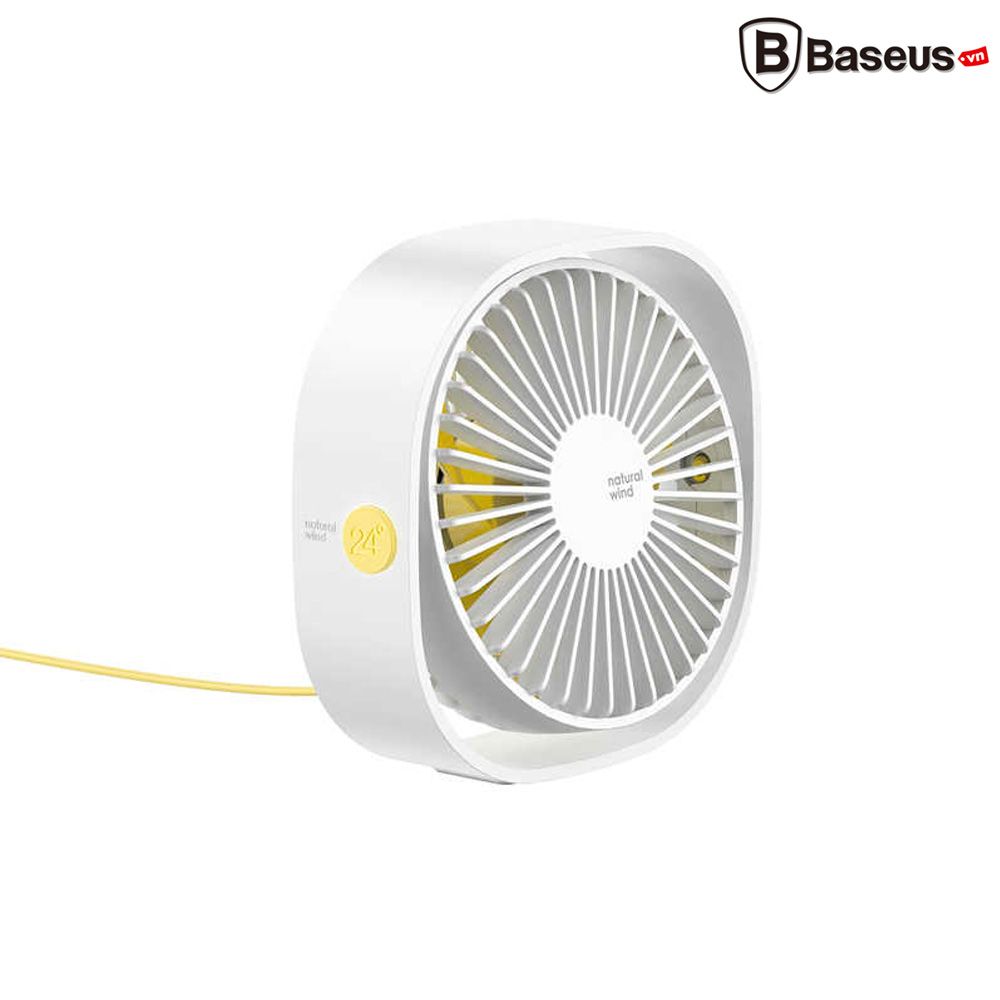 Quạt Mini để bàn Baseus Flickering Desktop Fan (3 cấp tốc độ, Nguồn USB)