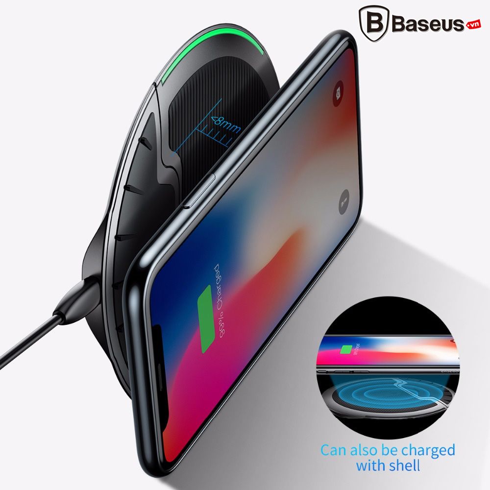 Đế sạc nhanh không dây Baseus Foldable LV253 cho Apple iPhone 8/ iPhone X / Samsung S8/ S9/ Note 8 ( 10W, Foldable Multifunction Wireless Quick Charger)