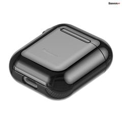 Bao Silicone chống trầy xước, có móc khoá dùng cho Airpods 1/2 Baseus Shining Hook Case (Soft TPU Case)