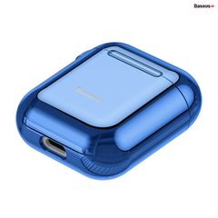 Bao Silicone chống trầy xước, có móc khoá dùng cho Airpods 1/2 Baseus Shining Hook Case (Soft TPU Case)