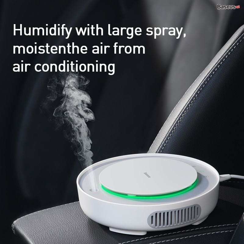 Máy lọc không khí tích hợp phun sương tạo ẩm dùng cho xe hơi Baseus Freshing Breath Car Air Purifier